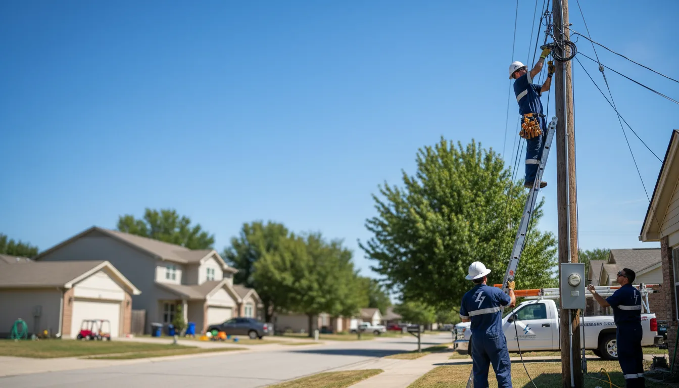 Residential electrician providing installation services in Nebo, IL